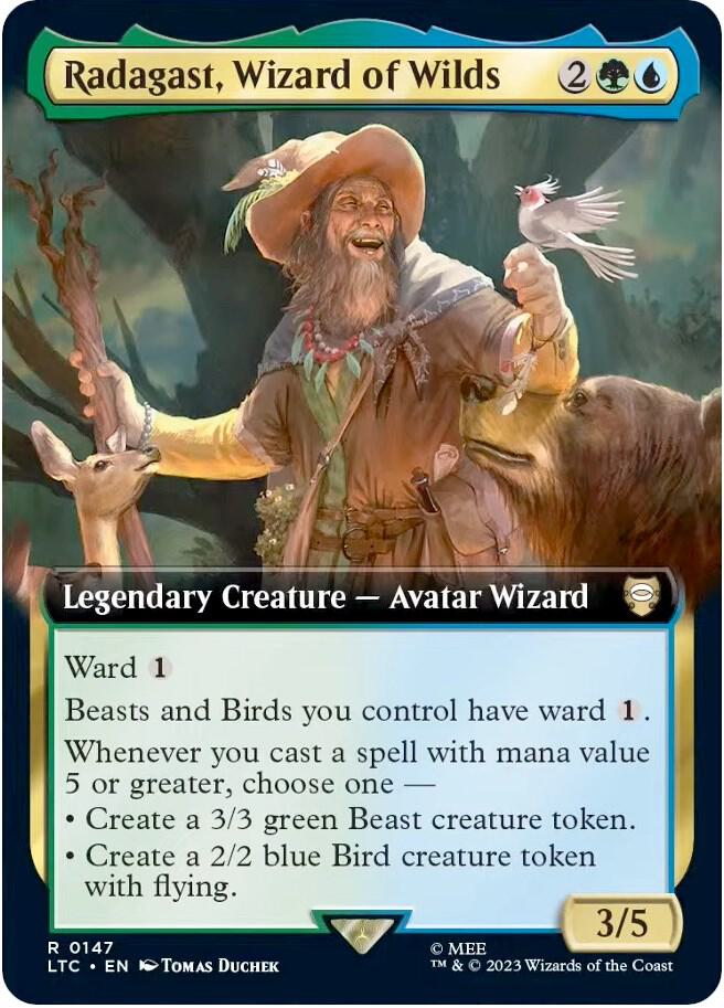 Radagast, Wizard of Wilds (Extended Art) [Commander: The Lord of the Rings: Tales of Middle-earth] 147