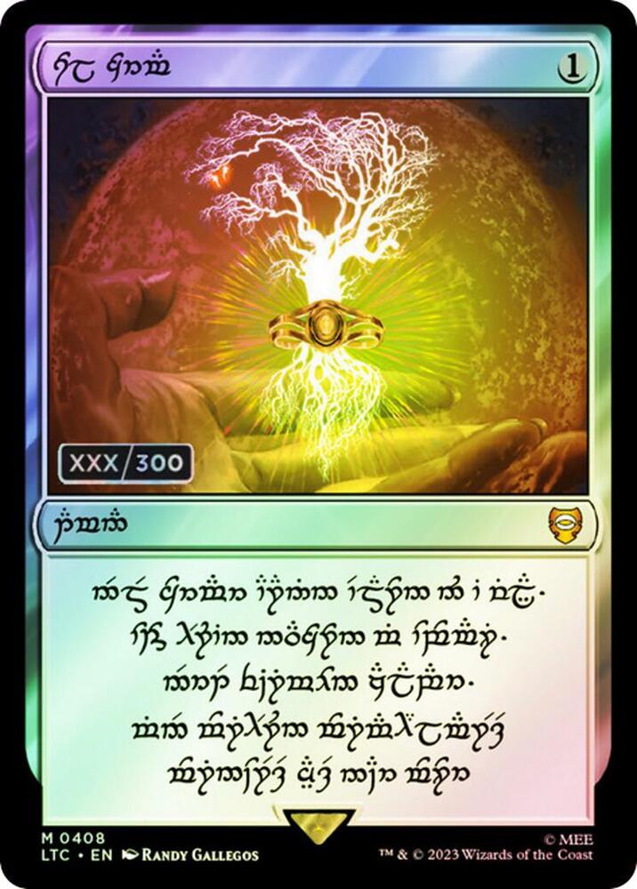 Sol Ring - Elven (0408) (Serial Numbered) [Commander: The Lord of the Rings: Tales of Middle-earth] 408