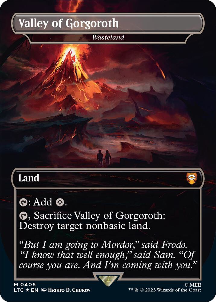 Valley of Gorgoroth - Wasteland (Surge Foil) [Commander: The Lord of the Rings: Tales of Middle-earth] 406