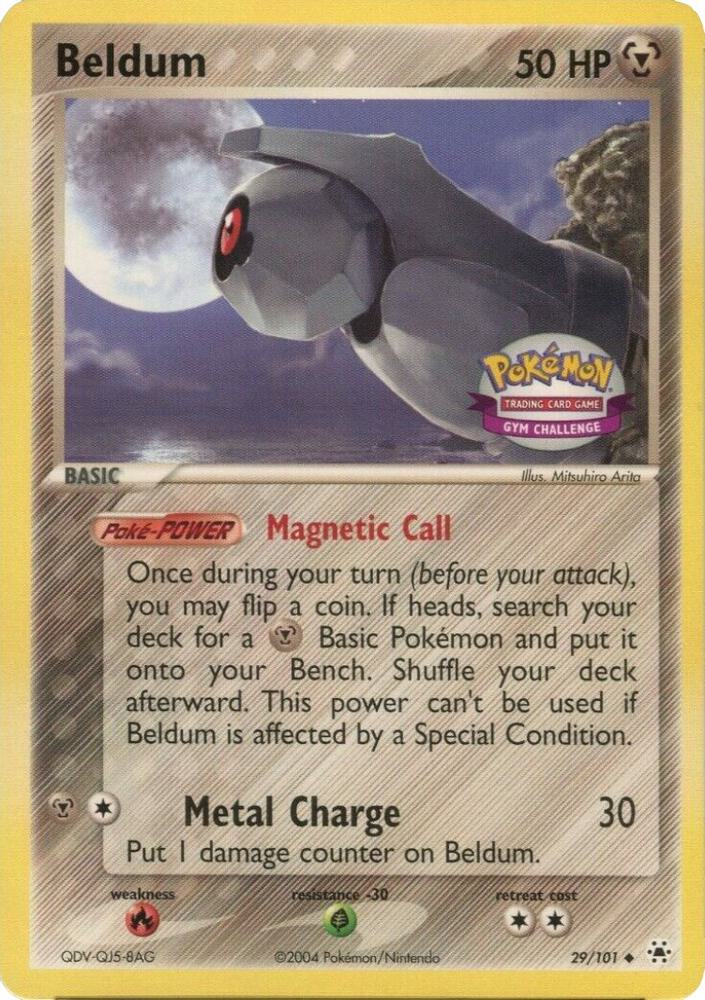 Beldum - 029/101 (Gym Challenge) [Miscellaneous Cards & Products] 029/101