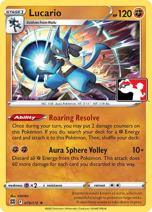 Lucario - 079/172 [Prize Pack Series Cards] 079/172