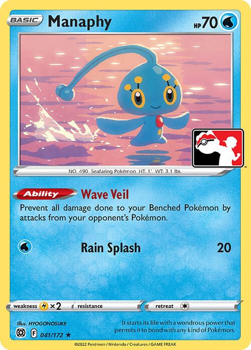 Manaphy - 041/172 [Prize Pack Series Cards] 041/172