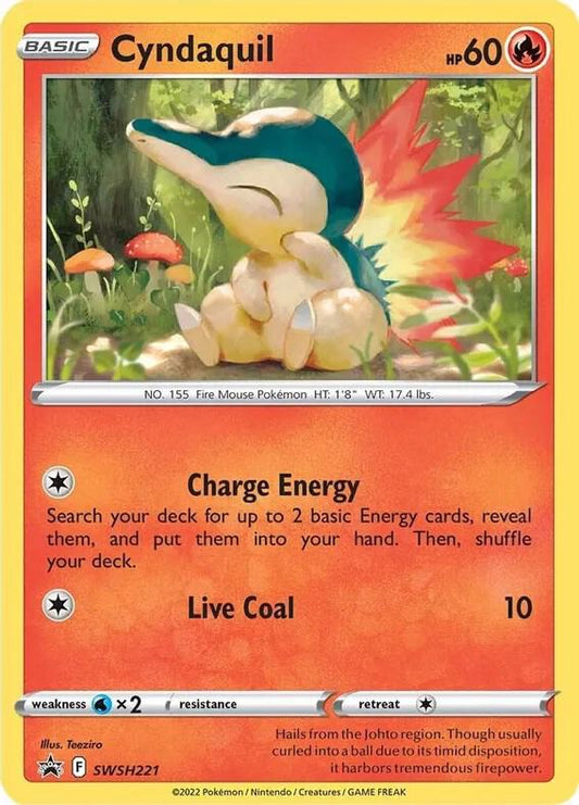 Cyndaquil - SWSH221 (Cosmos Holo) [SWSH: Sword & Shield Promo Cards] SWSH221