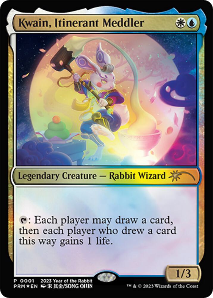 Kwain, Itinerant Meddler (Year of the Rabbit 2023) [Unique and Miscellaneous Promos] 1