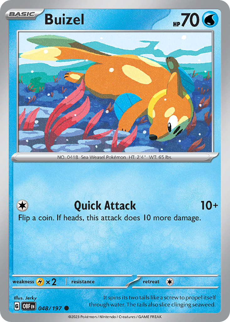 Buizel - 48/197 Obsidian Flames