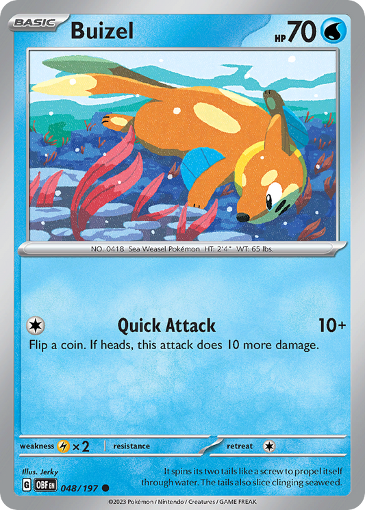 Buizel - 48/197 Obsidian Flames