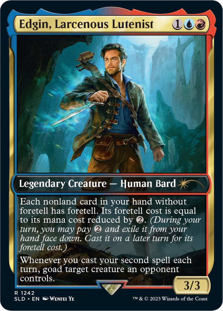 Edgin, Larcenous Lutenist [Secret Lair Drop Series] 1242