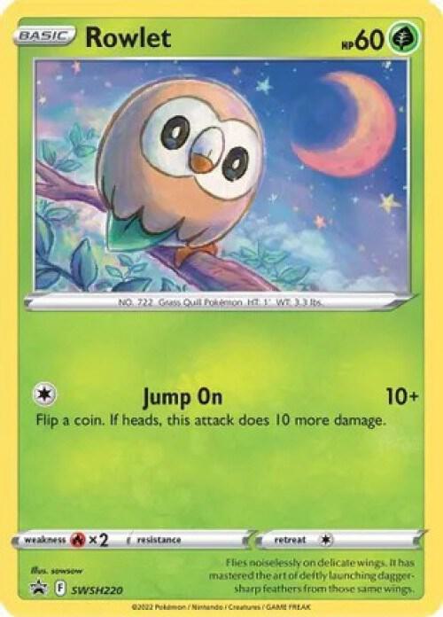 Rowlet - SWSH220 (Cosmos Holo) [Miscellaneous Cards & Products] SWSH220