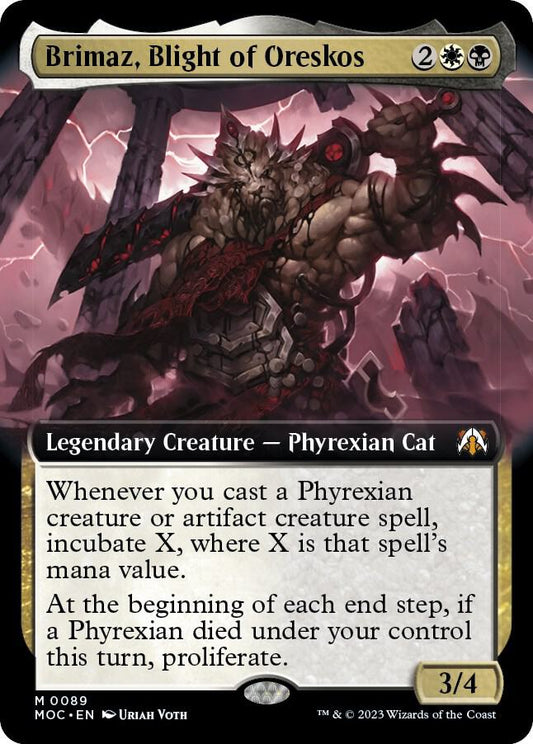 Brimaz, Blight of Oreskos (Extended Art) [Commander: March of the Machine] 89