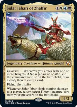 Sidar Jabari of Zhalfir [Commander: March of the Machine] 5