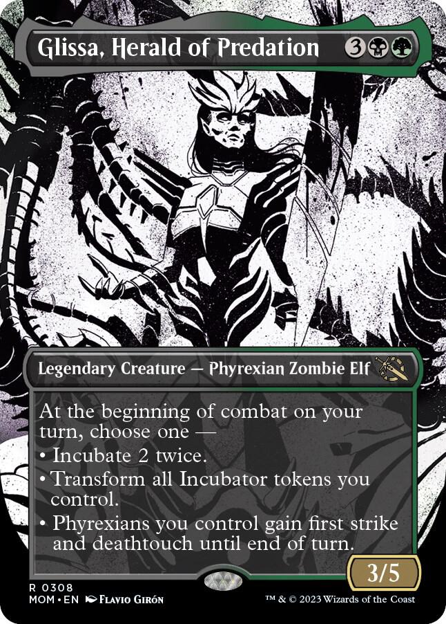 Glissa, Herald of Predation (Showcase) [March of the Machine] 308