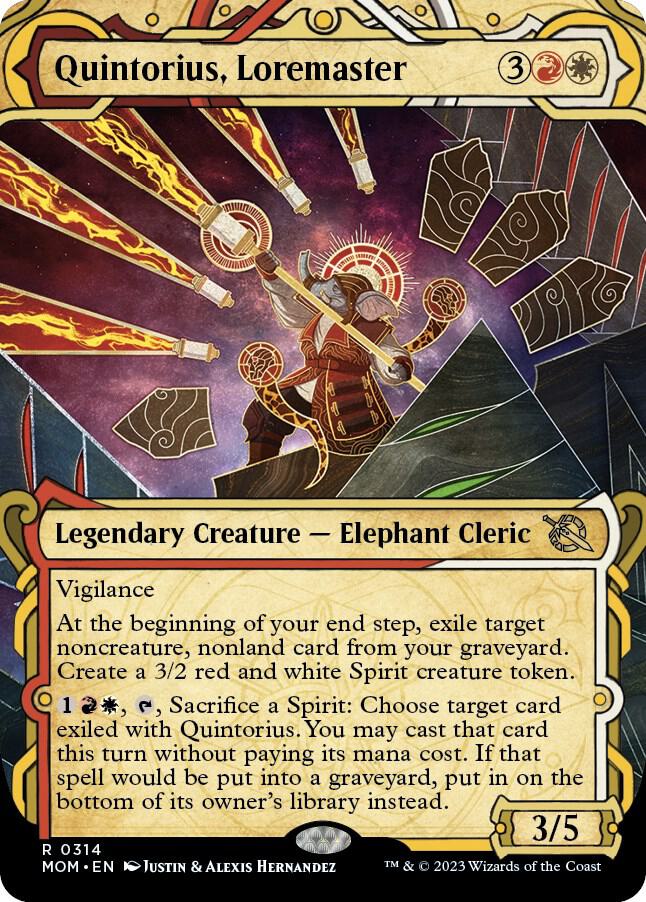 Quintorius, Loremaster (Showcase) [March of the Machine] 314