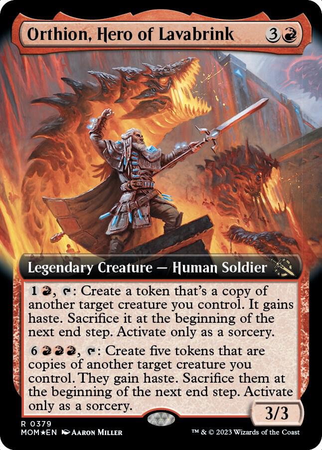 Orthion, Hero of Lavabrink (Extended Art) [March of the Machine] 379