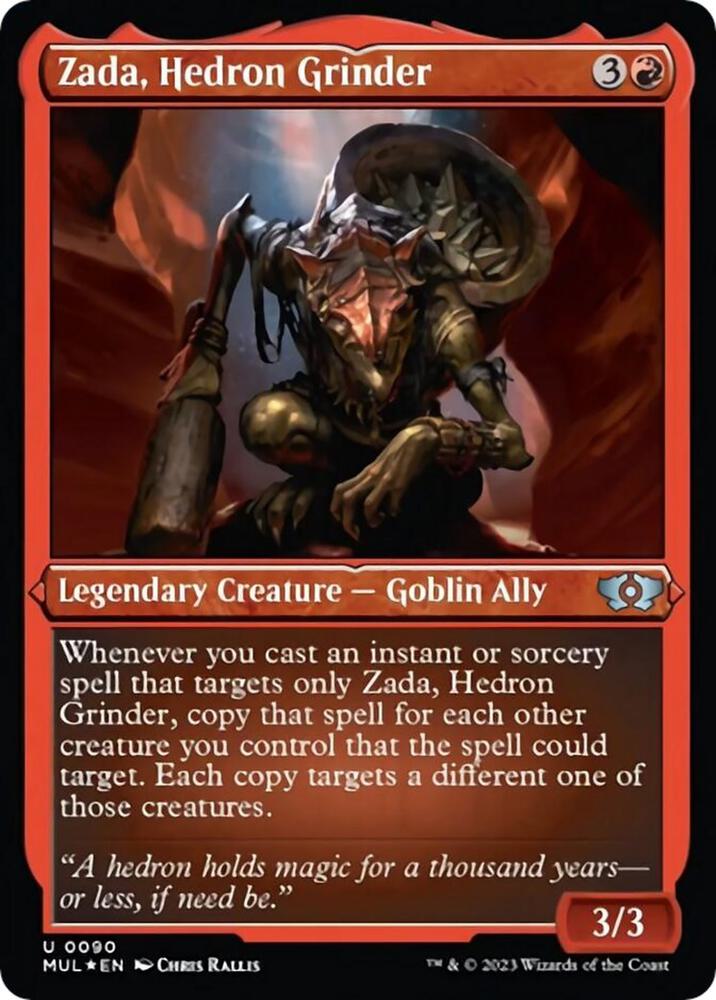 Zada, Hedron Grinder (Foil Etched) [March of the Machine: Multiverse Legends] 90