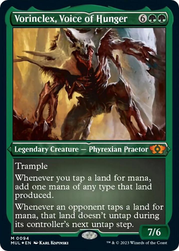 Vorinclex, Voice of Hunger (Foil Etched) [March of the Machine: Multiverse Legends] 94