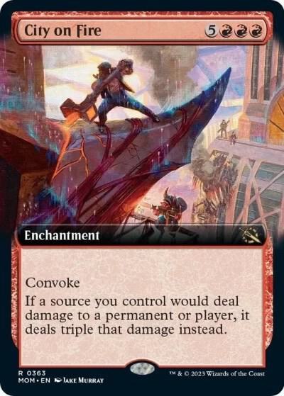 City on Fire (Extended Art) [March of the Machine] 363