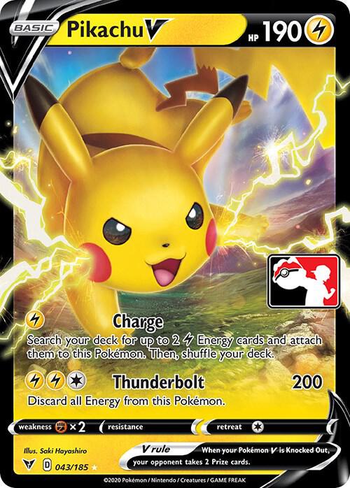 Pikachu V - 043/185 [Prize Pack Series Cards] 043/185