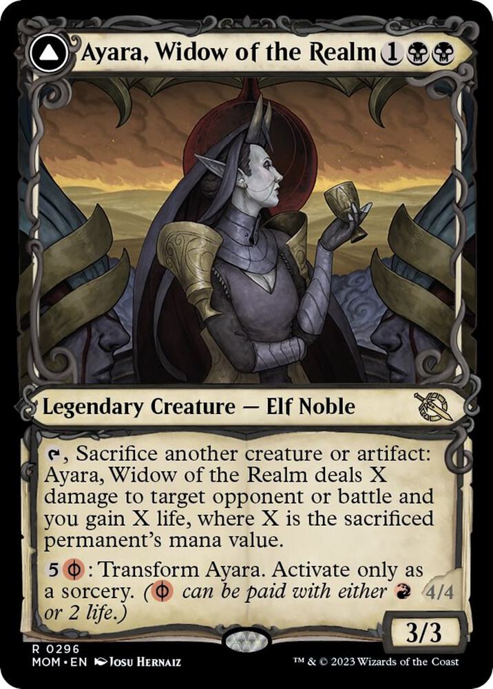 Ayara, Widow of the Realm (Showcase) [March of the Machine] 296