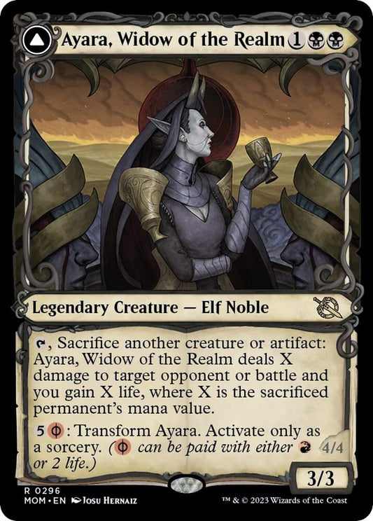 Ayara, Widow of the Realm (Showcase) [March of the Machine] 296