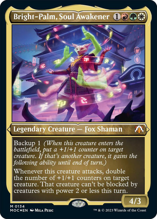 Bright-Palm, Soul Awakener (Display Commander) - Thick Stock [Commander: March of the Machine] 134