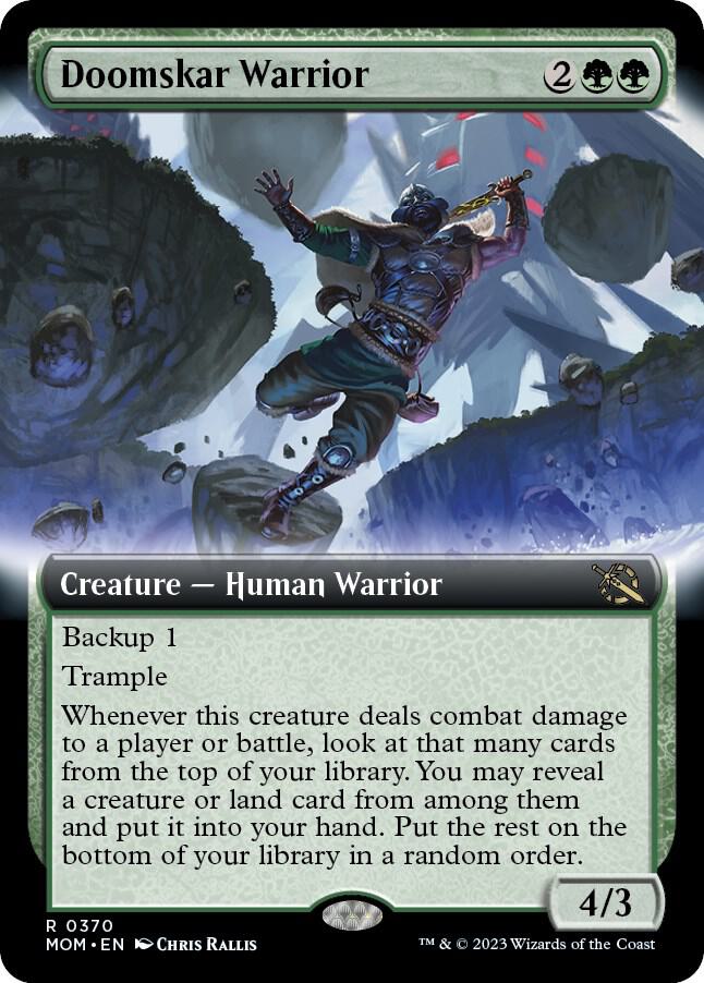 Doomskar Warrior (Extended Art) [March of the Machine] 370