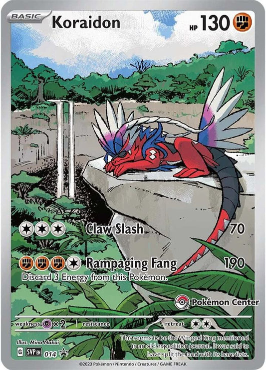 Koraidon - 014 (Pokemon Center Exclusive) [SV: Scarlet & Violet Promo Cards] 014