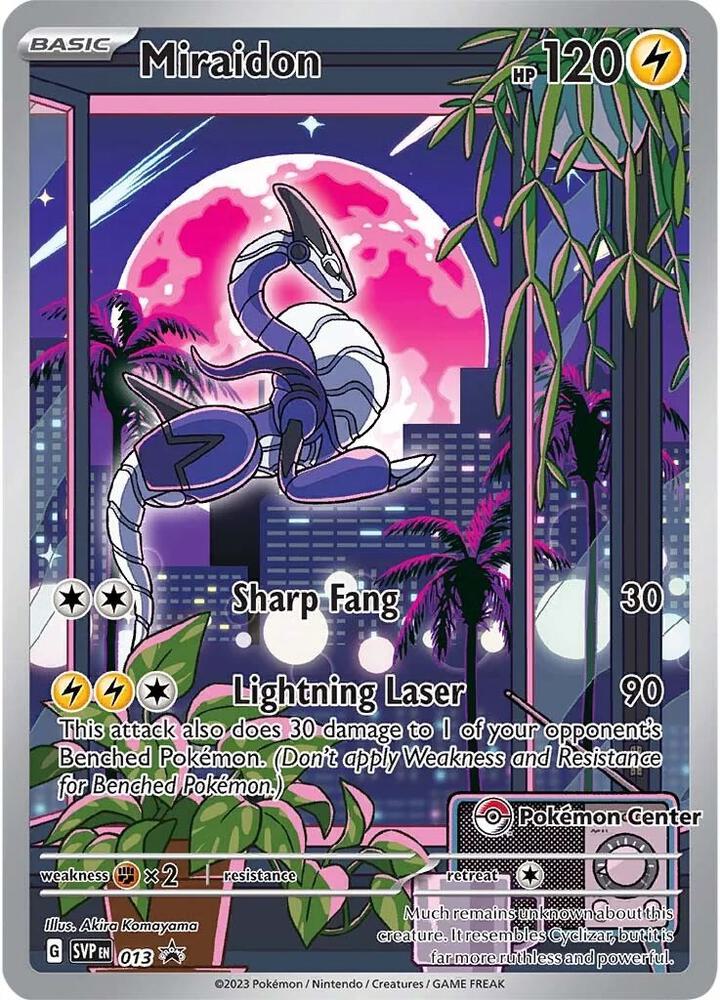 Miraidon - 013 (Pokemon Center Exclusive) [SV: Scarlet & Violet Promo Cards] 013