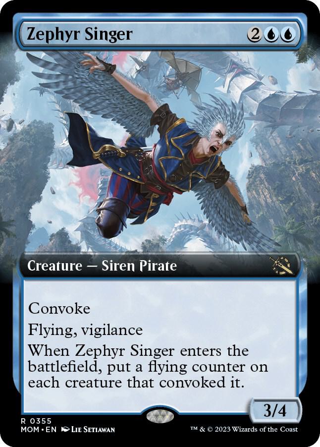 Zephyr Singer (Extended Art) [March of the Machine] 355