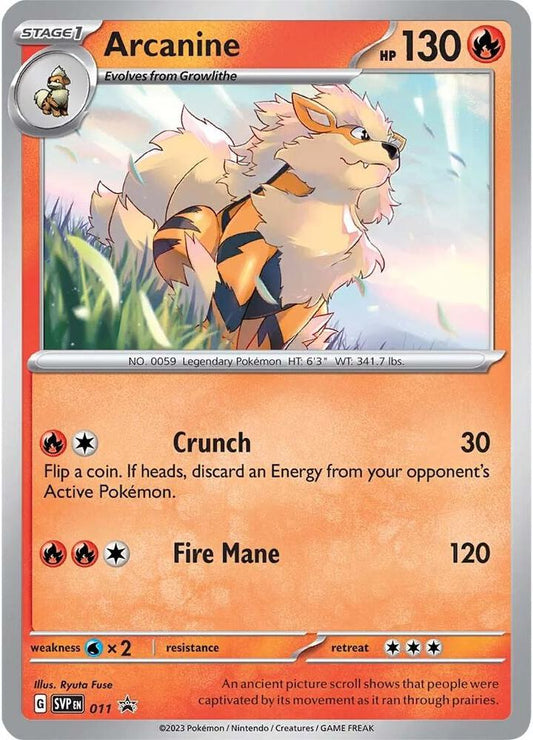 Arcanine - 011 [SV: Scarlet & Violet Promo Cards] 011