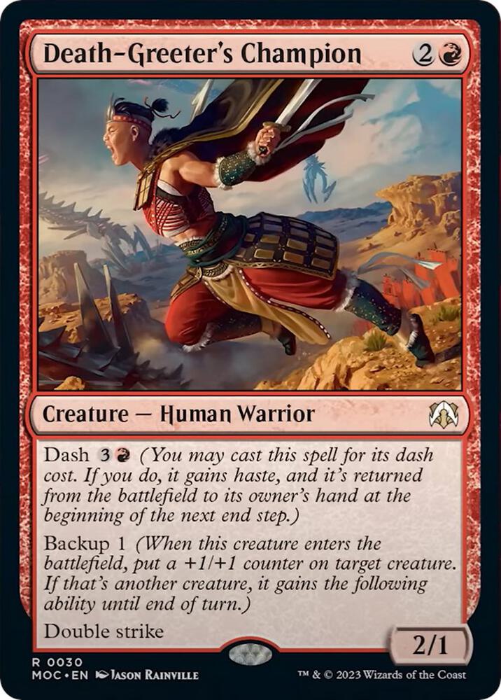 Death-Greeter's Champion [Commander: March of the Machine] 30