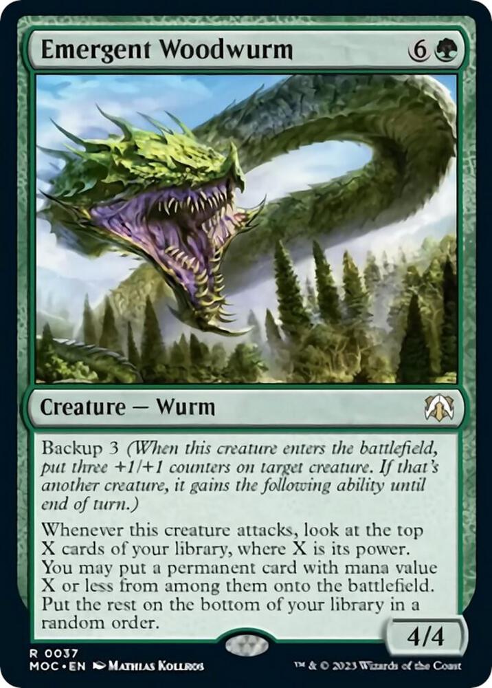 Emergent Woodwurm [Commander: March of the Machine] 37