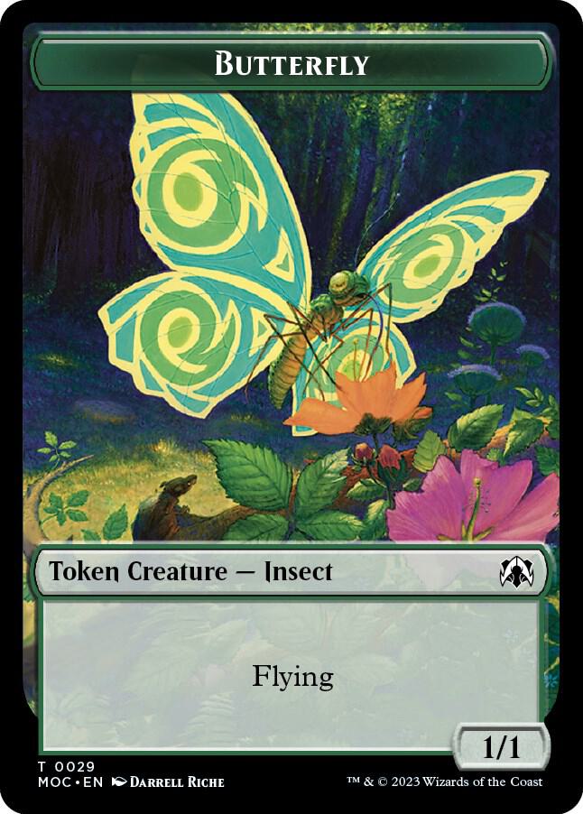 Butterfly // City's Blessing Double-sided Token [Commander: March of the Machine] 29 // 45
