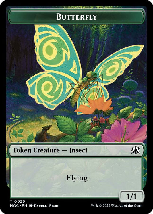 Butterfly // City's Blessing Double-sided Token [Commander: March of the Machine] 29 // 45