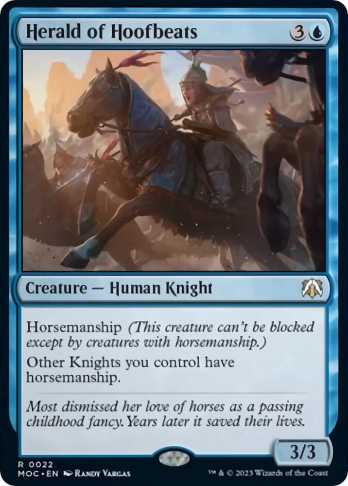 Herald of Hoofbeats [Commander: March of the Machine] 22