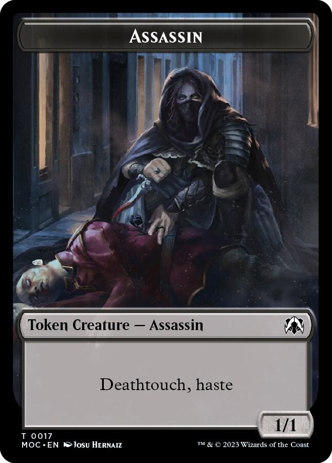 Assassin // Knight (0010) Double-sided Token [Commander: March of the Machine] 17 // 10