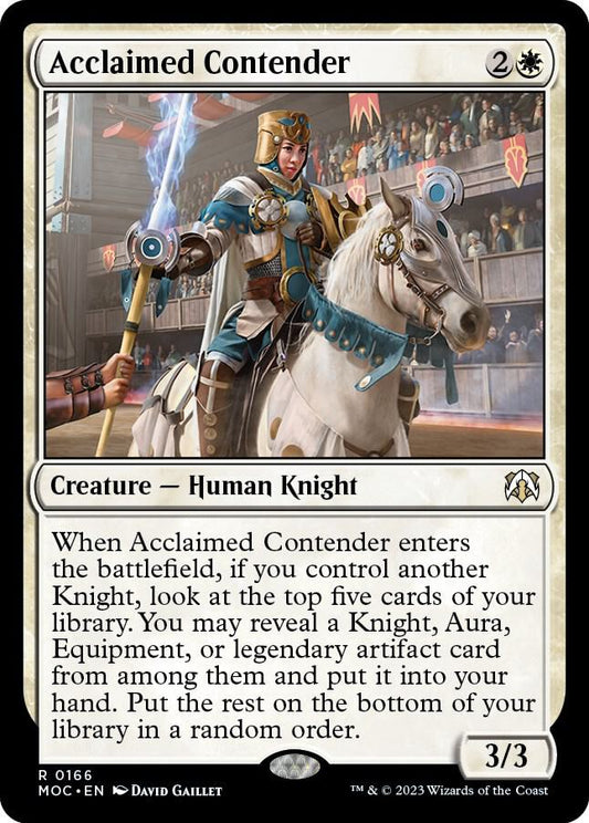 Acclaimed Contender [Commander: March of the Machine] 166