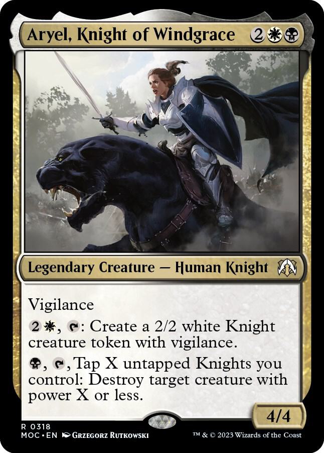 Aryel, Knight of Windgrace [Commander: March of the Machine] 318