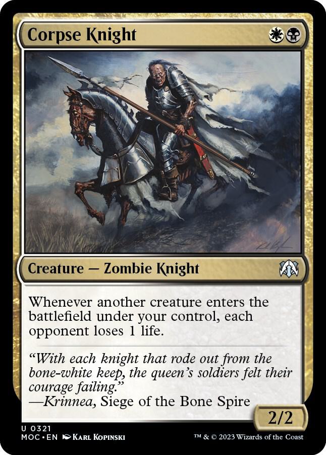 Corpse Knight [Commander: March of the Machine] 321