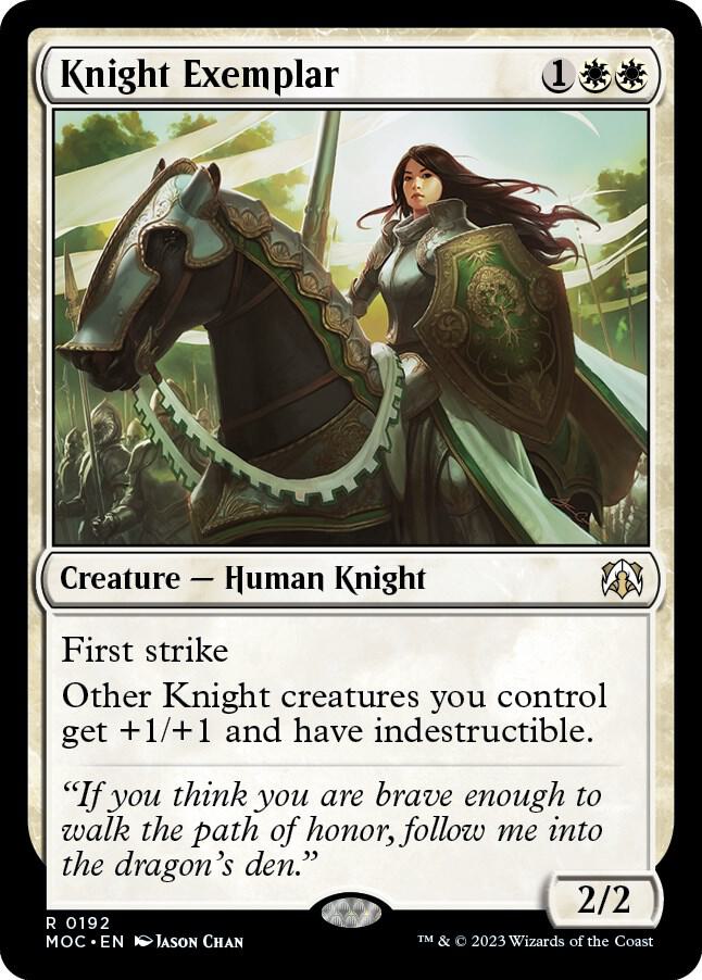 Knight Exemplar [Commander: March of the Machine] 192