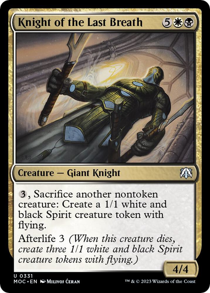 Knight of the Last Breath [Commander: March of the Machine] 331
