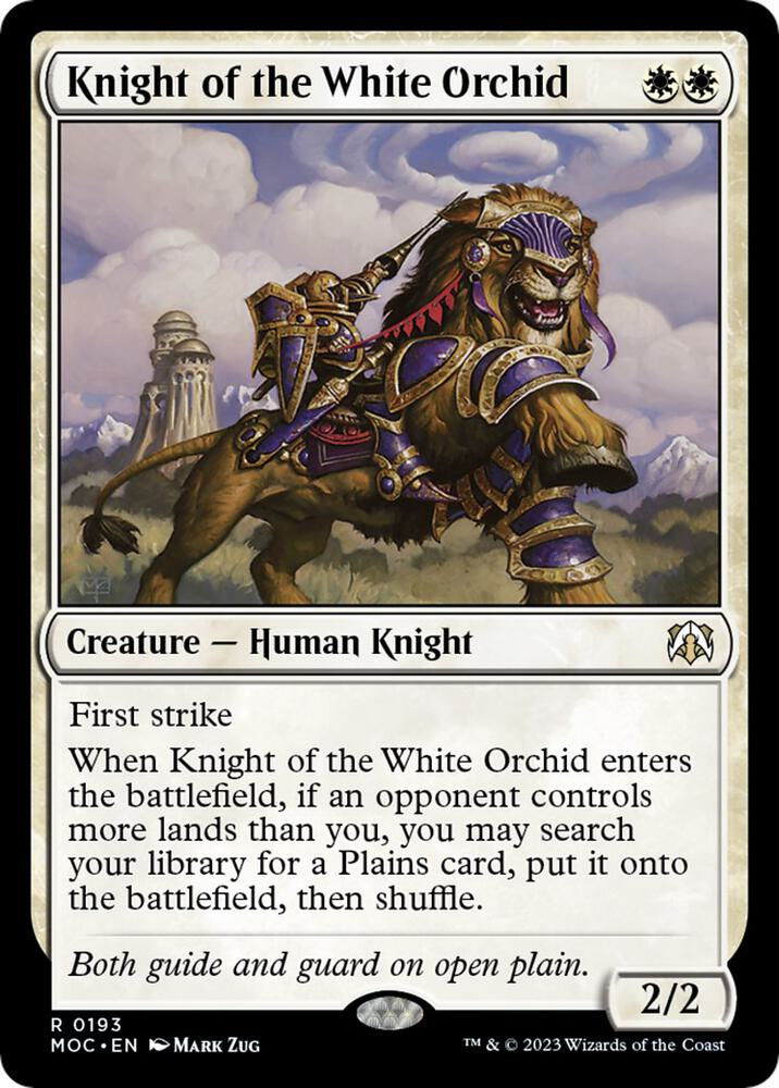 Knight of the White Orchid [Commander: March of the Machine] 193