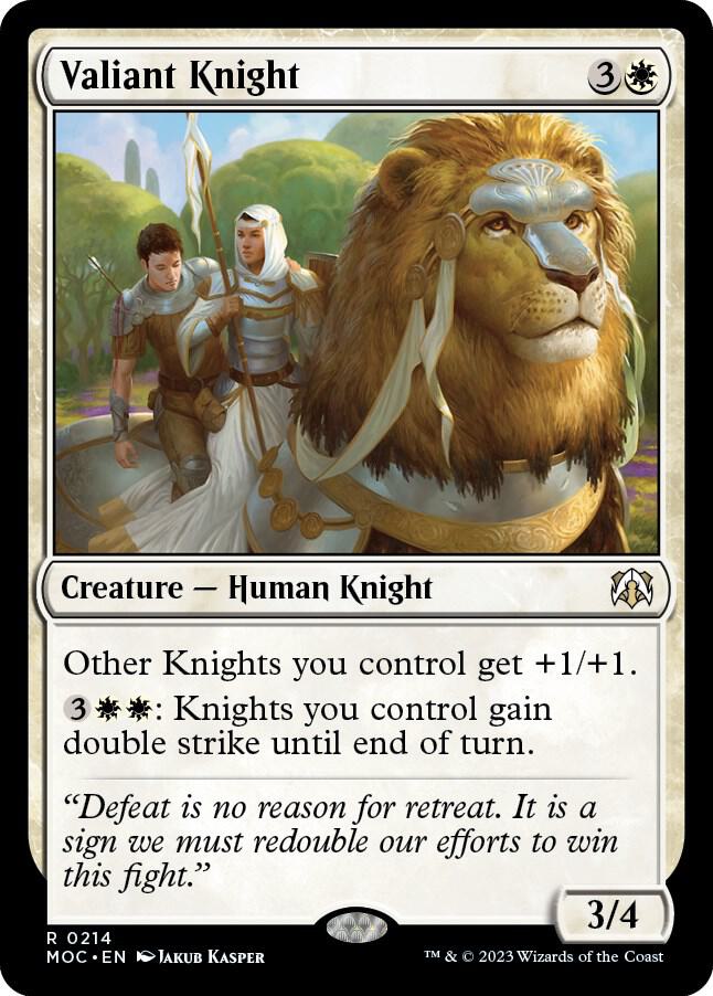 Valiant Knight [Commander: March of the Machine] 214