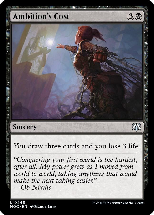 Ambition's Cost [Commander: March of the Machine] 246