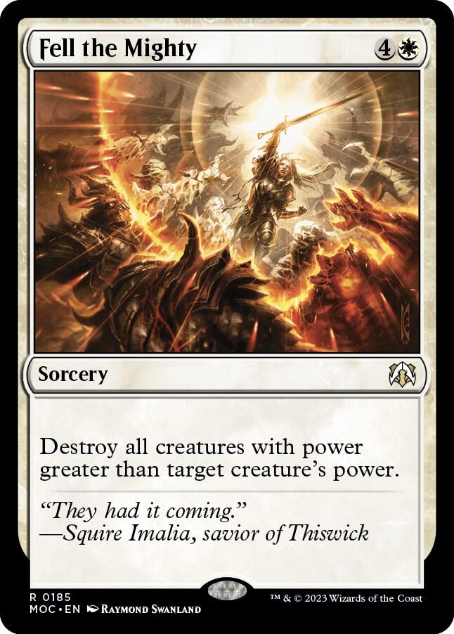Fell the Mighty [Commander: March of the Machine] 185