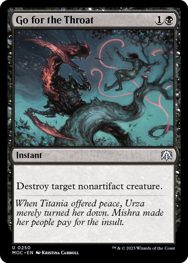 Go for the Throat [Commander: March of the Machine] 250