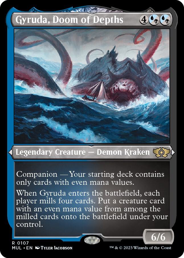 Gyruda, Doom of Depths (Foil Etched) [March of the Machine: Multiverse Legends] 107