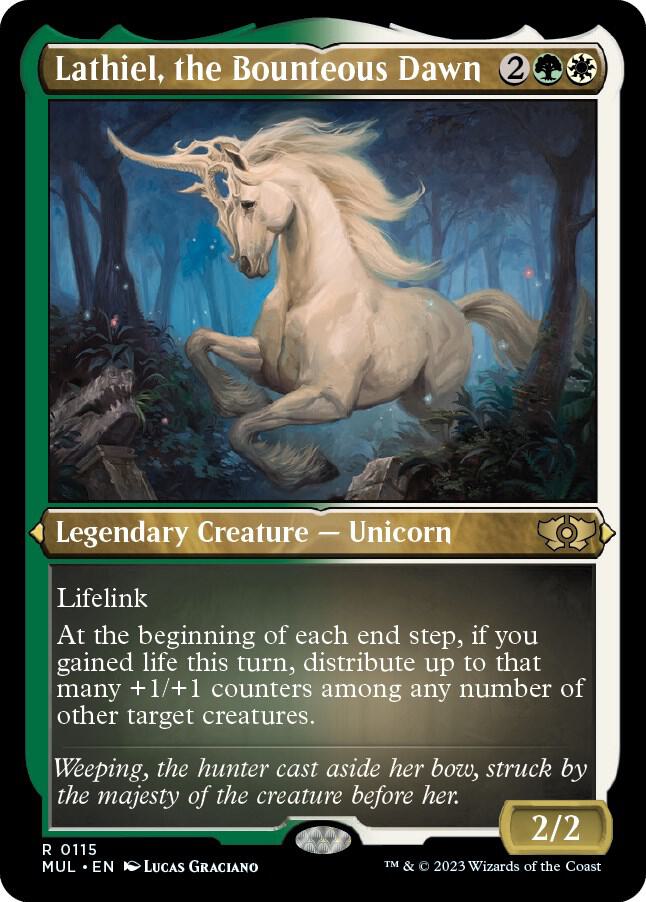 Lathiel, the Bounteous Dawn (Foil Etched) [March of the Machine: Multiverse Legends] 115