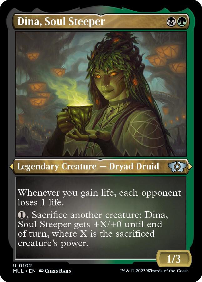 Dina, Soul Steeper (Foil Etched) [March of the Machine: Multiverse Legends] 102