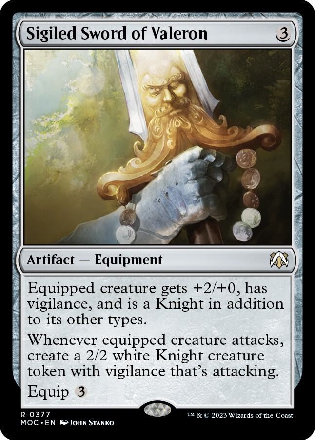 Sigiled Sword of Valeron [Commander: March of the Machine] 377