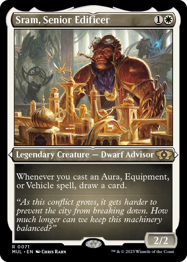 Sram, Senior Edificer (Foil Etched) [March of the Machine: Multiverse Legends] 71